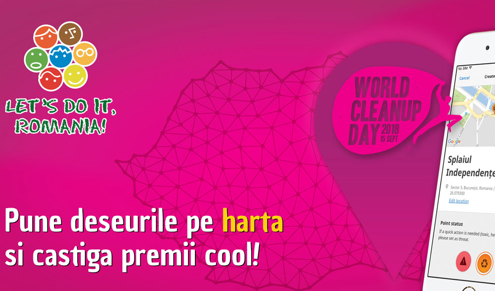 Participă și tu pe 15 septembrie la World Cleanup Day