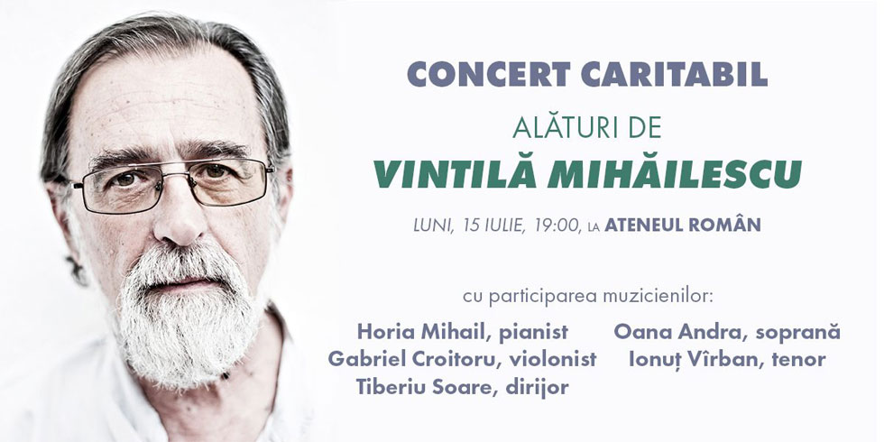 Alături de antropologul Vintilă Mihăilescu – concert caritabil la Ateneul Român