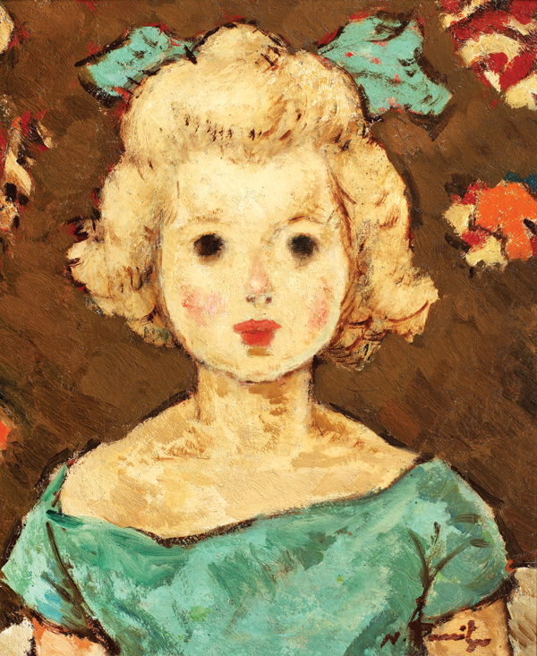 Copil cu fundă verde 1924-1925, N.Tonitza