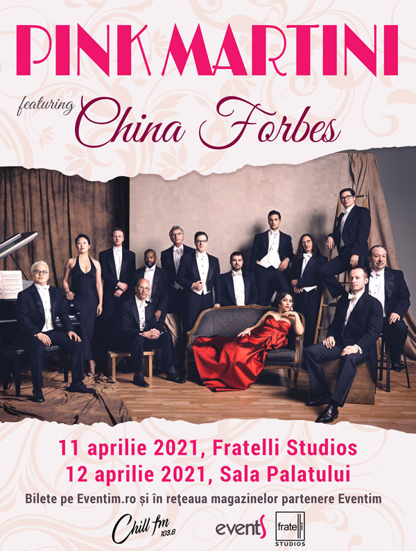 Concertele Pink Martini din București, reprogramate în primăvara lui 2021